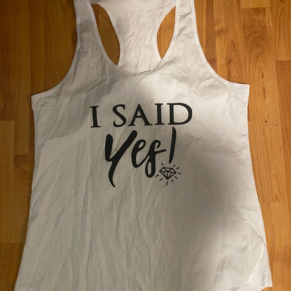 Wedding tank top